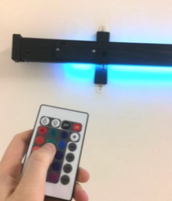Color-Changing LED Backlight for Horizontal Track
